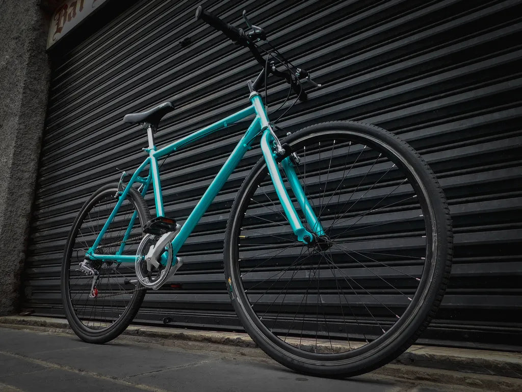 Bicicleta Vintage Urbana Modelo Azul Platino Personalizada MyBikeMx