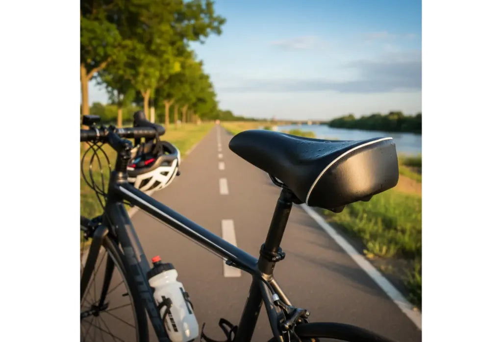 Asiento Para Bicicleta Ancho Acolchado Cómodo Anti-impacto Mybikemx