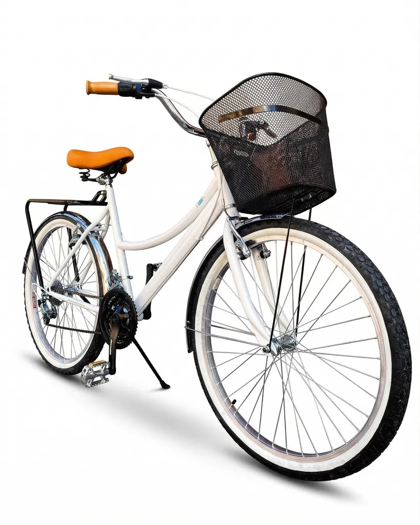 Bicicleta Blanca Retro Vintage Tipo Ingles MybikeMx