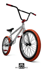 Bicicleta BMX Mybikemx 20 Para Acrobacias Color Cromo