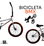Bicicleta BMX Mybikemx 20 Para Acrobacias Color Cromo