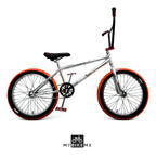 Bicicleta BMX Mybikemx 20 Para Acrobacias Color Cromo