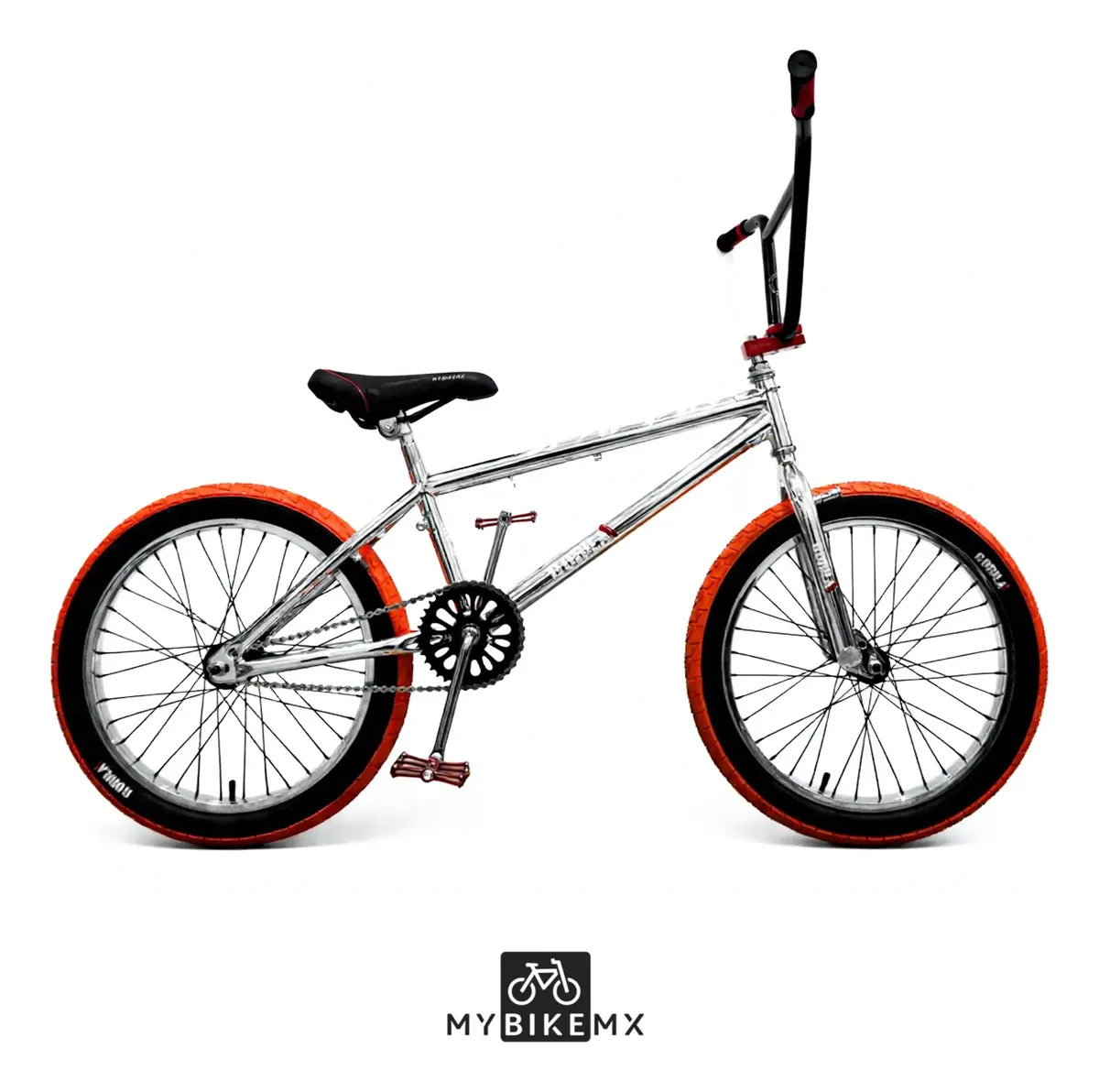 Bicicleta BMX Mybikemx 20 Para Acrobacias Color Cromo