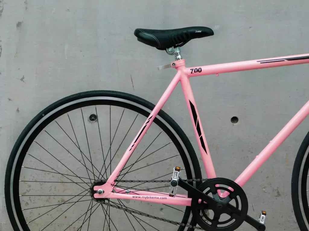 Bicicleta Ultraligera Urbana 700 Rosa Champaña MyBikeMx