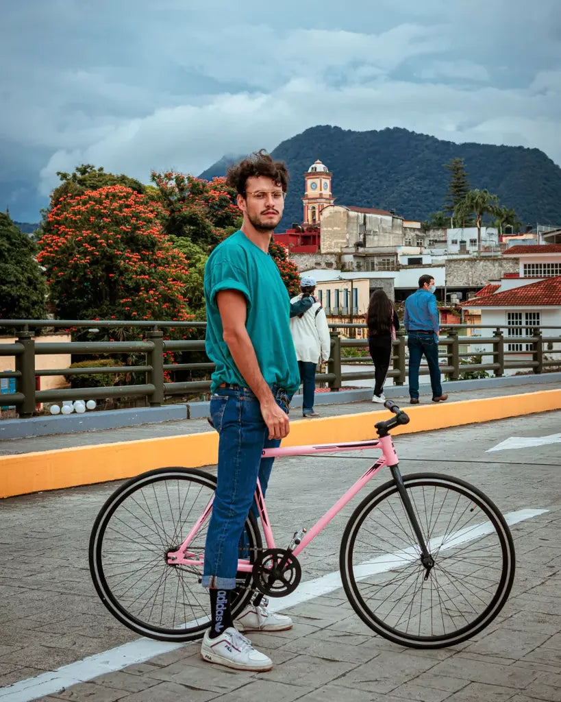 Bicicleta Ultraligera Urbana 700 Rosa Champaña MyBikeMx
