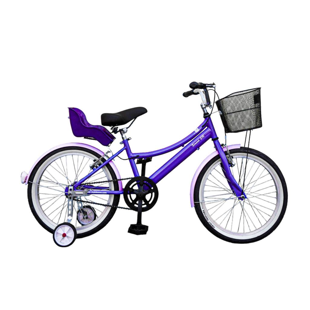 Bicicleta Infantil con Portamuñecas Lavanda de Verano