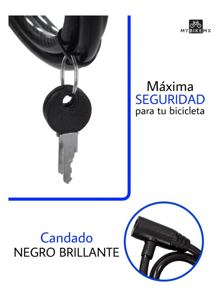 Candado Cadena Para Bicicleta Reforzado Alta Seguridad Flex