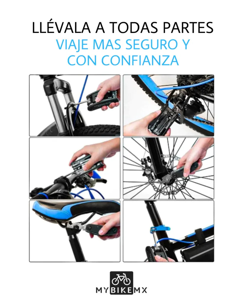Herramienta Multifuncional Tipo Navaja Para Bicicleta