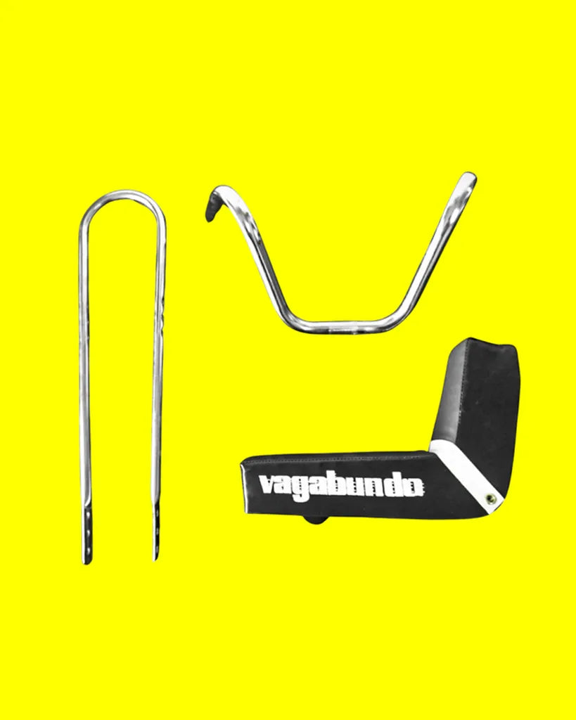 Kit Asiento Respaldo Manubrio Para Bicicleta Mini Vagabundo