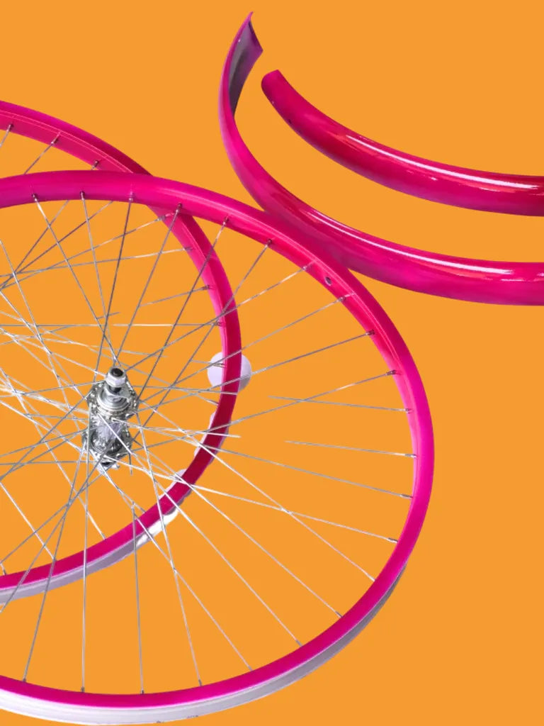 Kit Salpicaderas y Rines Piñon Libre Colores Para Bicicleta Todas las Medidas