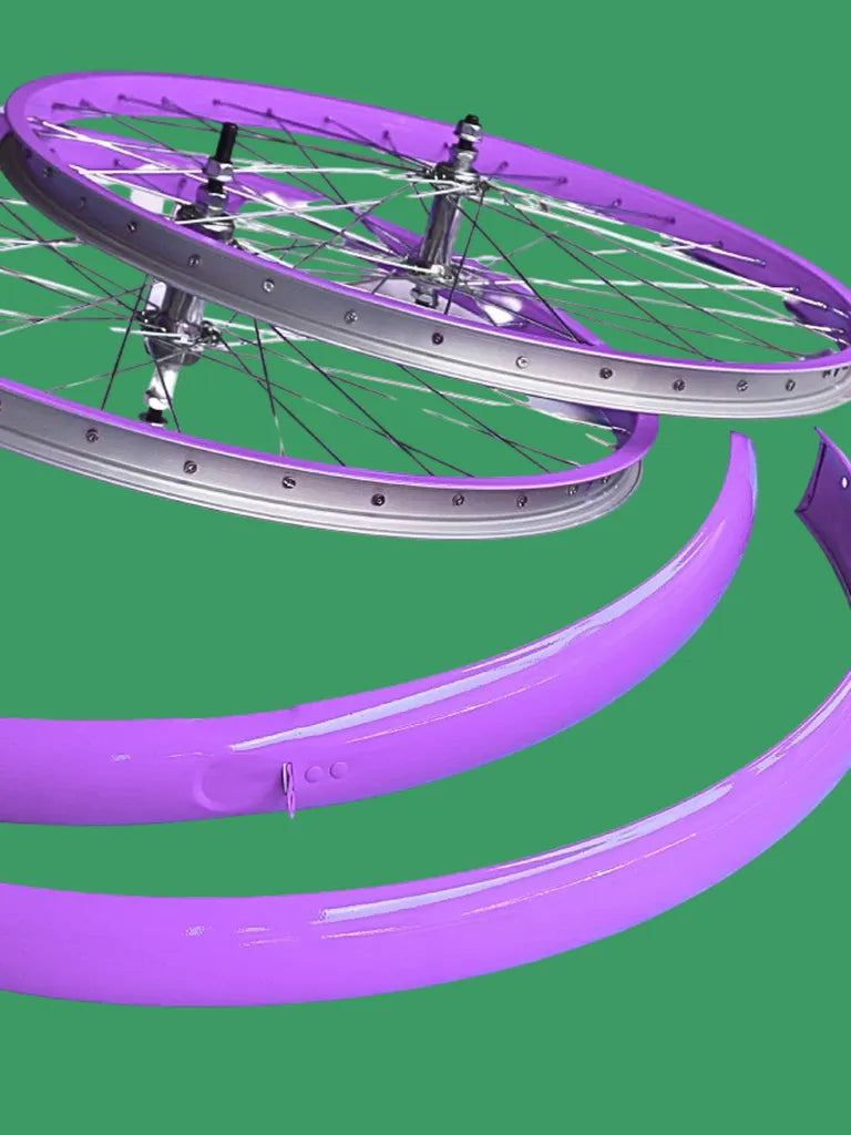 Kit Salpicaderas y Rines Piñon Libre Colores Para Bicicleta Todas las Medidas