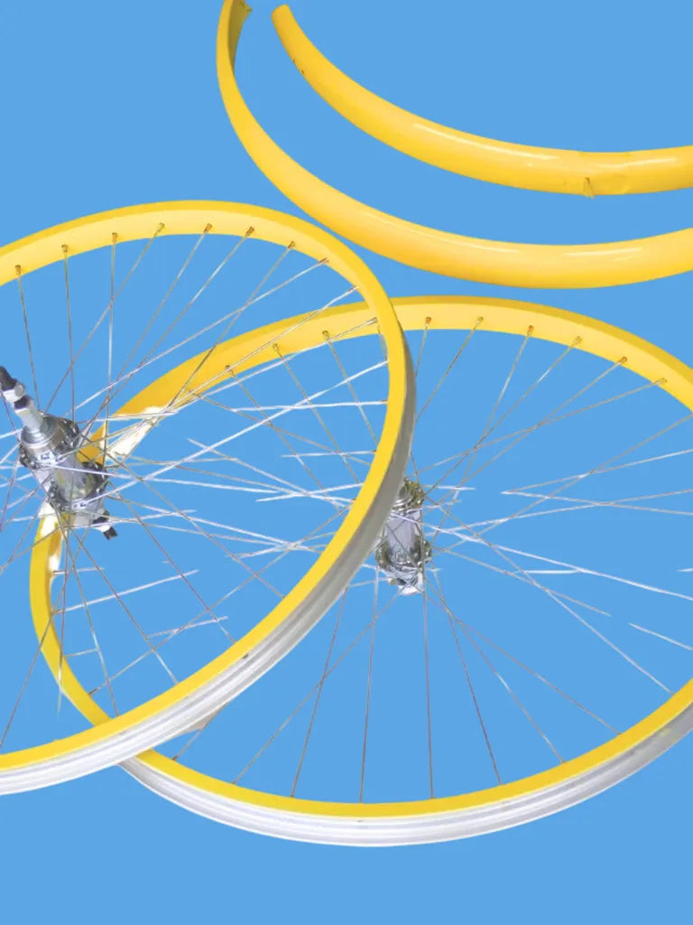 Kit Salpicaderas y Rines Piñon Libre Colores Para Bicicleta Todas las Medidas