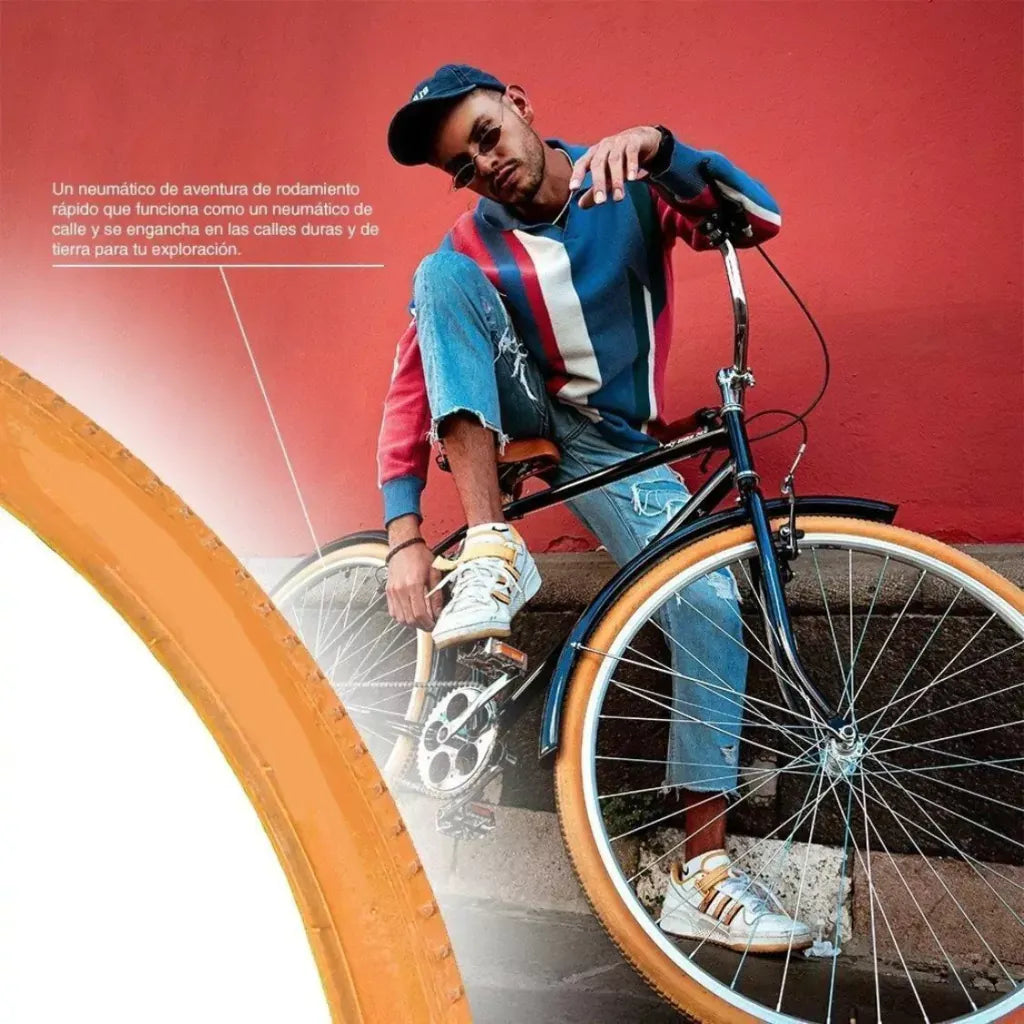 Llanta para Bicicleta Clásica Rodada 28 Color Camel