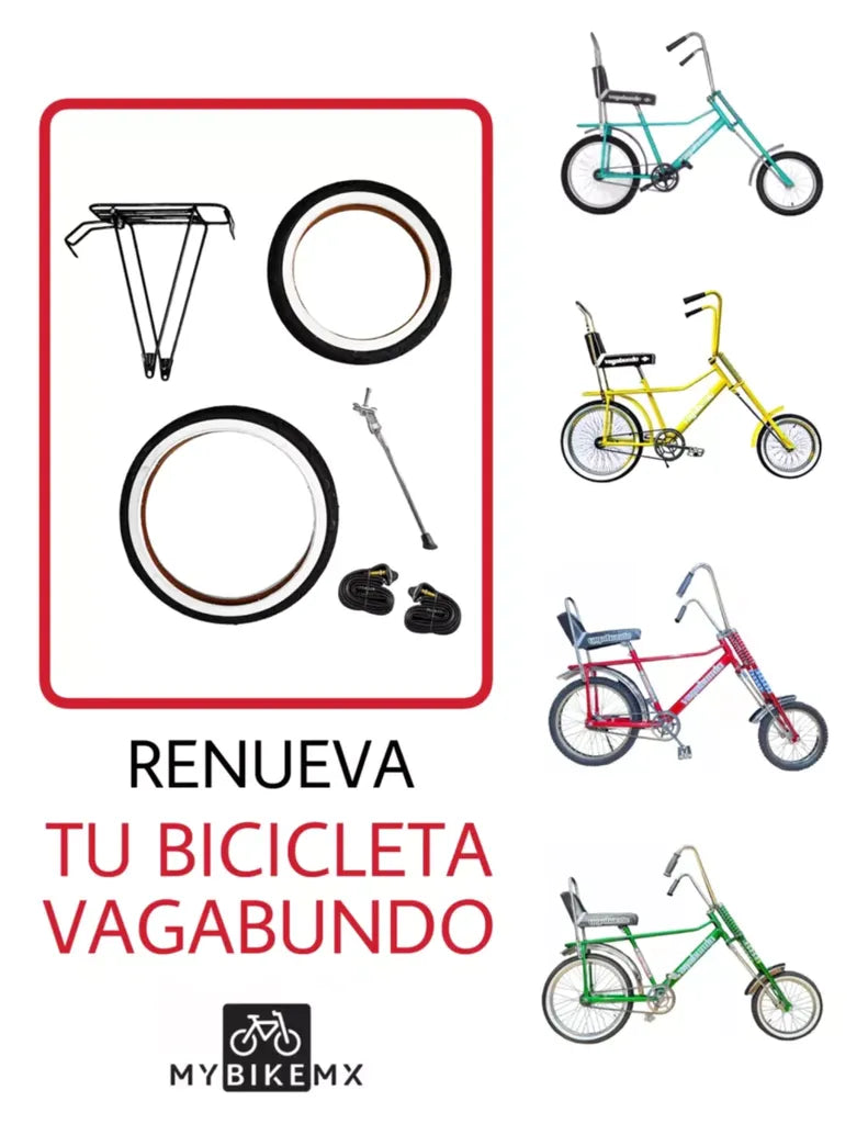 Llantas Para Bicicleta Vagabundo R16-20 Carablanca