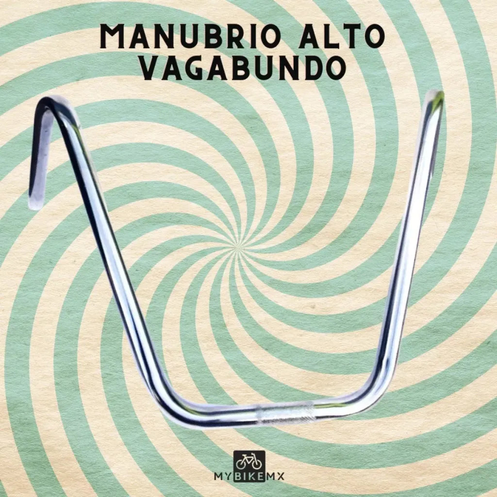 Manubrio Bicicleta Vagabundo Alto Cromado MyBikeMx