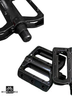 Pedales Para Bicicleta Montaña Bmx 9/16 Aluminio Con Reflejante Lateral MyBikeMx