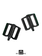 Pedales Para Bicicleta Montaña Bmx 9/16 Aluminio Con Reflejante Lateral MyBikeMx