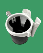 Porta Vaso Y Celular Para Bicicleta Vintage Negro con Blanco MyBikemx