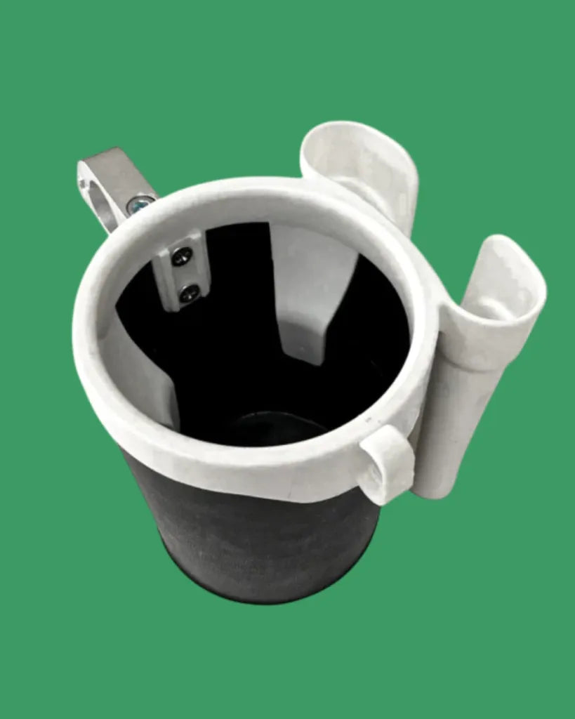 Porta Vaso Y Celular Para Bicicleta Vintage Negro con Blanco MyBikemx