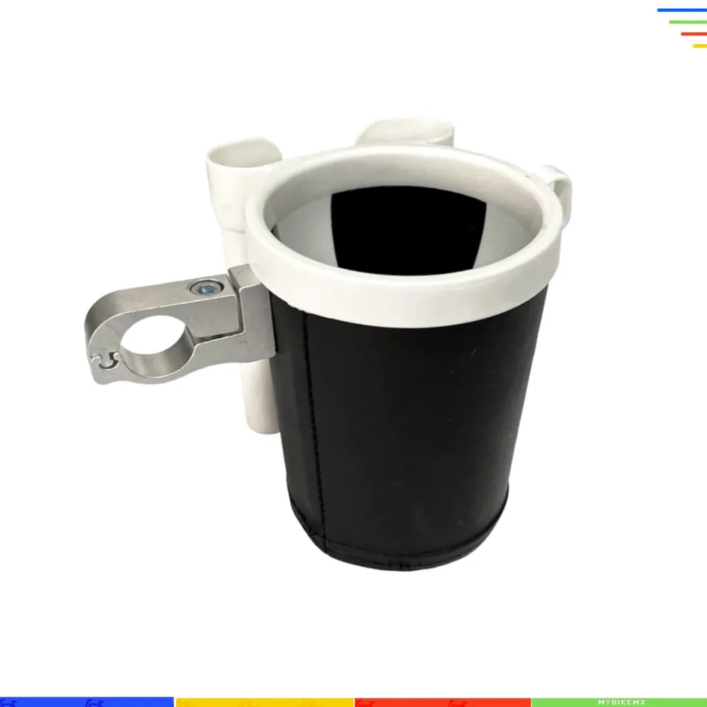 Porta Vaso Y Celular Para Bicicleta Vintage Negro con Blanco MyBikemx