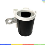 Porta Vaso Y Celular Para Bicicleta Vintage Negro con Blanco MyBikemx