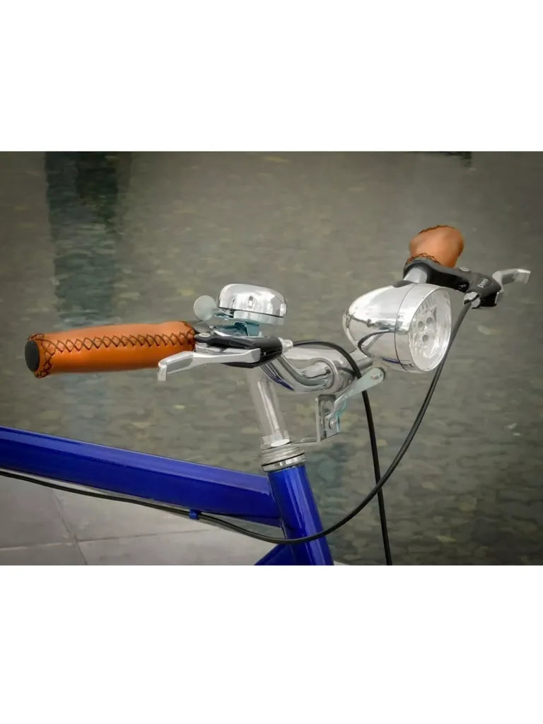 Puños De Cuero Para Bicicleta Artesanales Cosidos a Mano MyBikeMx