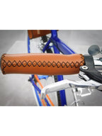 Puños De Cuero Para Bicicleta Artesanales Cosidos a Mano MyBikeMx