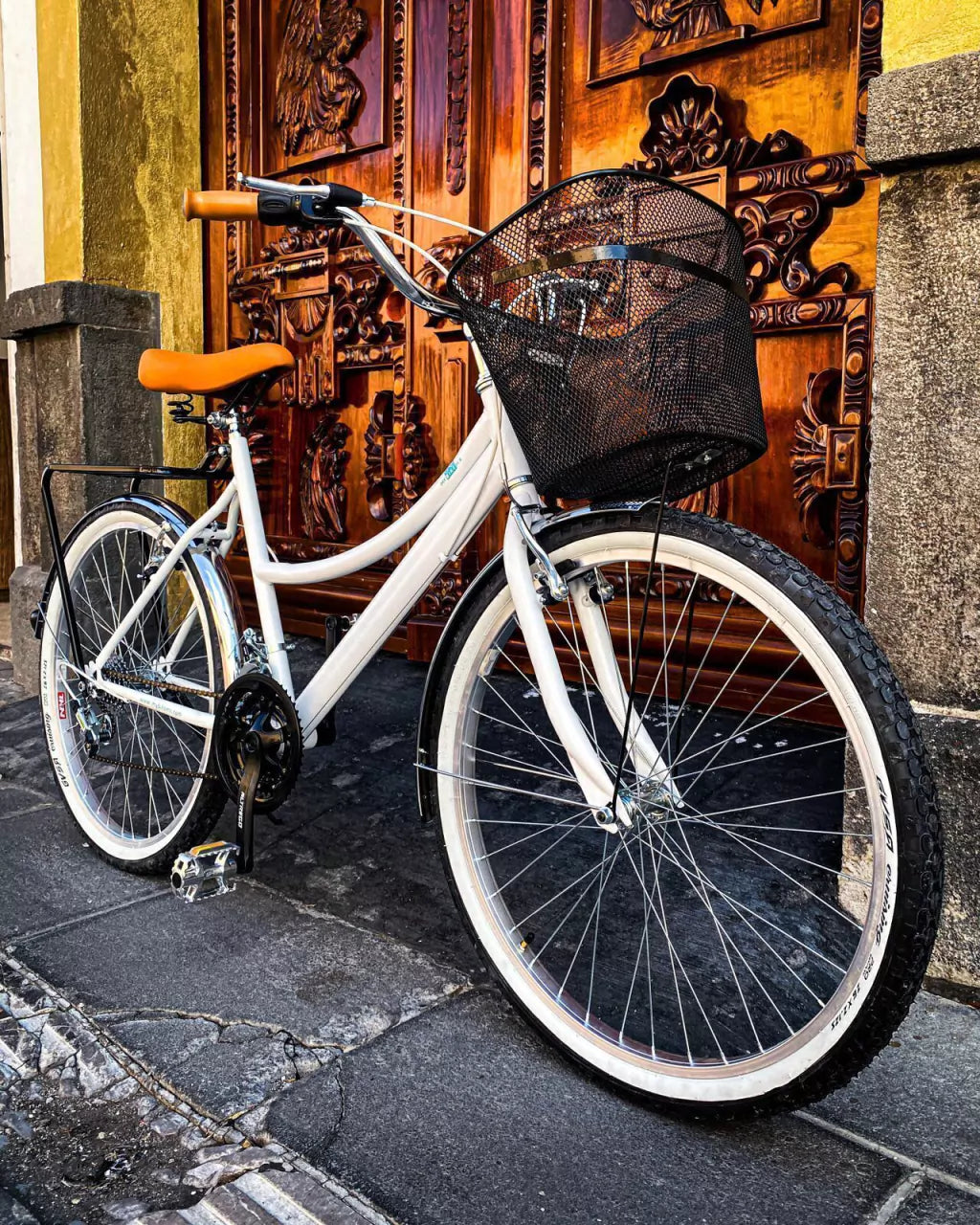 Bicicleta Blanca Retro Vintage Tipo Ingles MybikeMx