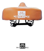 Kit Asiento + Puños para Bicicleta Urbana | MyBikeMX | Color Café | Estilo Vintage