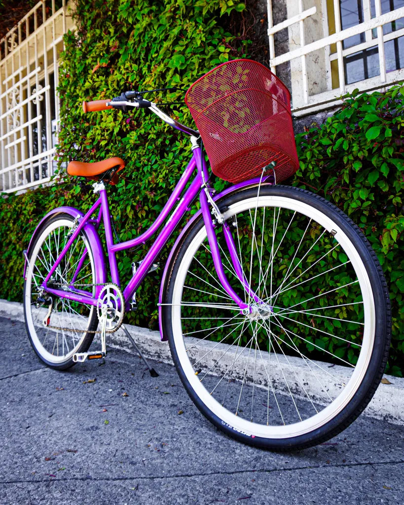 Bicicleta Vintage Urbana Modelo Salvia Con Velocidades Canastilla MyBikeMx